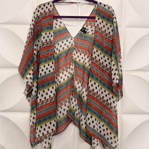 Colorful Patterned Women's Tunic
